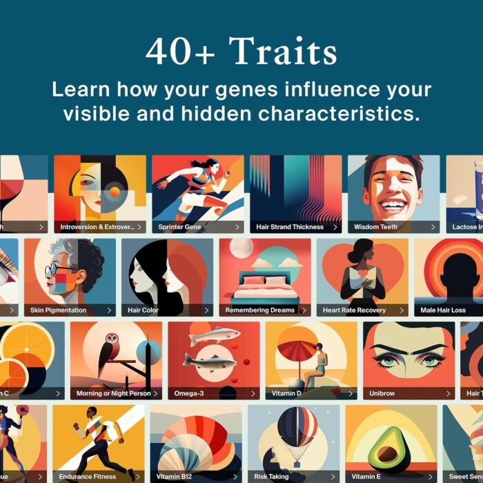 AncestryDNA + Traits Genetic Test Kit: Personalized Genetic Traits, DNA Ethnicity Test, Origins & Ethnicities, Complete DNA Test, Ancestry Reports - Image 3