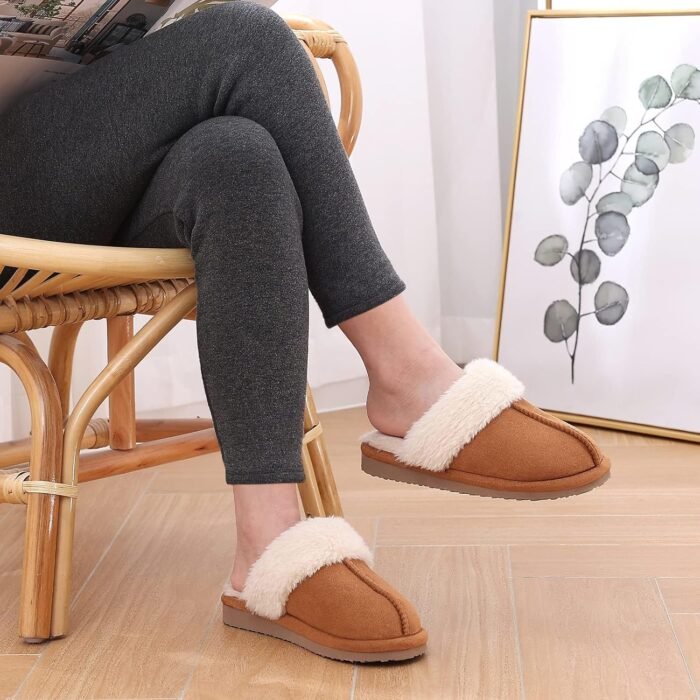 Litfun Women's Fuzzy Memory Foam Slippers Fluffy Winter House Shoes Indoor and Outdoor - Image 7