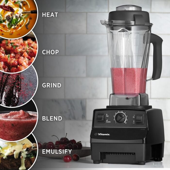 Vitamix 5200 Blender, Professional-Grade, Container, Self-Cleaning 64 oz, Black/Grey - Image 5