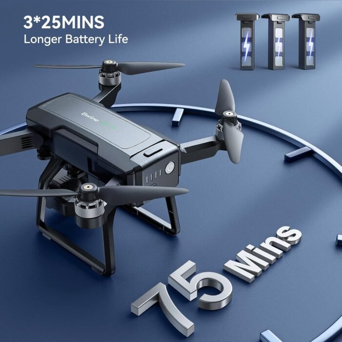 Bwine F7 GPS Drones with Camera for Adults 4K Night Vision, 3-Aix Gimbal, 2Mile Long Range, 75Mins Flight Time Professional Drone with 3 Battery, Auto Return+Follow Me+Fly Around+Beginner Mode for Kid - Image 4