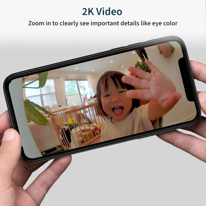 Arlo Essential Security Camera 2K | Indoor Only| 2nd Gen | Baby Monitor & Pet Camera | Wired Automated Privacy Shield, 2-Way Audio, Night Vision, Live Stream, Motion Alerts & Notifications White,1 Cam - Image 2