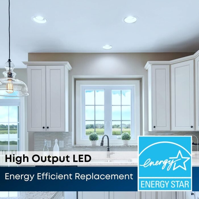 Feit Electric 5 Inch or 6 Inch LED Recessed Lighting Retrofit Downlights, 120 Watt Equivalent High Output, 2000 Lumen 5000K Daylight, Dimmable, 6 Pack LEDR56XHO/950CA/6 - Image 5