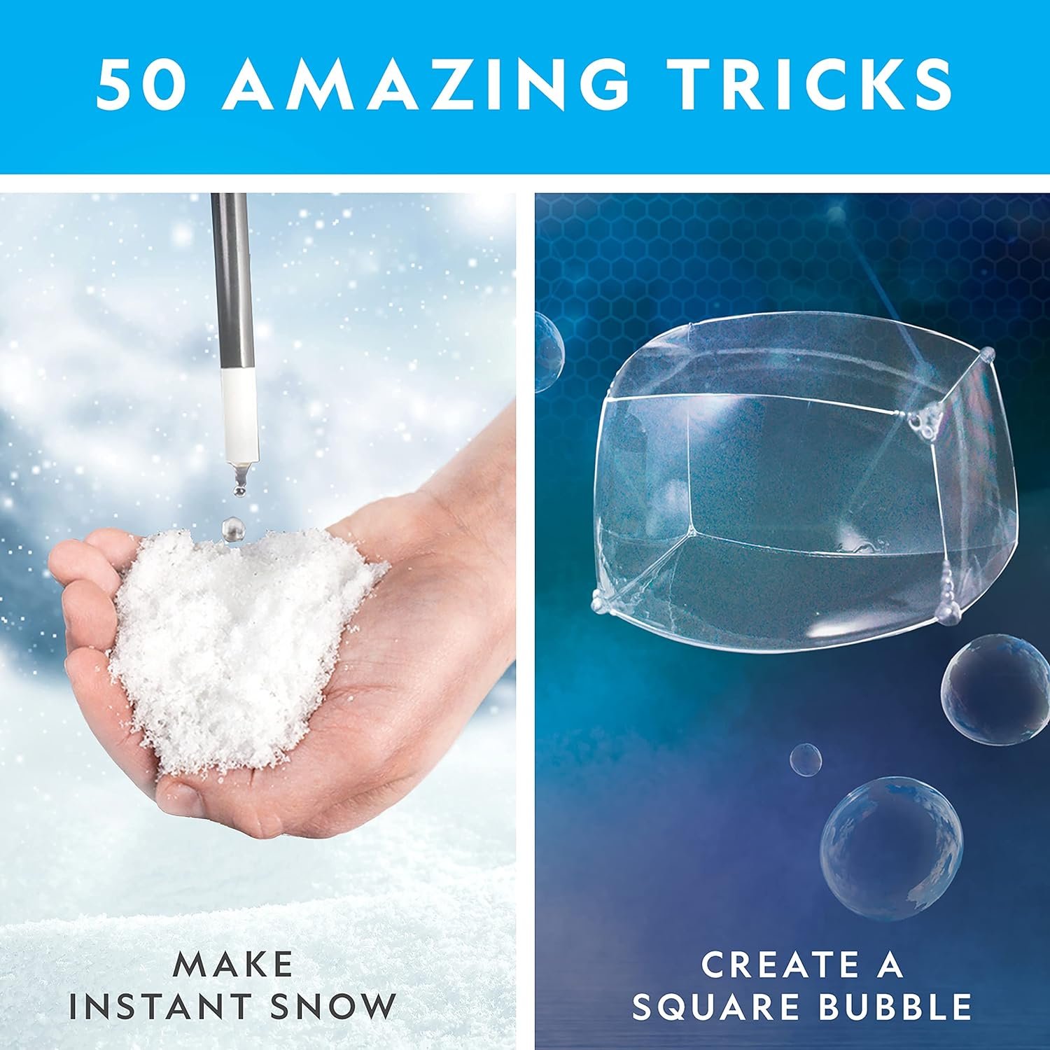 NATIONAL GEOGRAPHIC Science Magic Kit – Science Kit for Kids with 50 Unique Experiments and Magic Tricks, Chemistry Set and STEM Project, A Great Gift for Boys and Girls (Amazon Exclusive) - Image 2