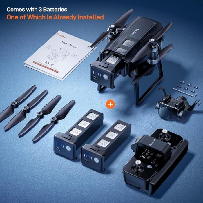 Bwine F7 GPS Drones with Camera for Adults 4K Night Vision, 3-Aix Gimbal, 2Mile Long Range, 75Mins Flight Time Professional Drone with 3 Battery, Auto Return+Follow Me+Fly Around+Beginner Mode for Kid - Image 8