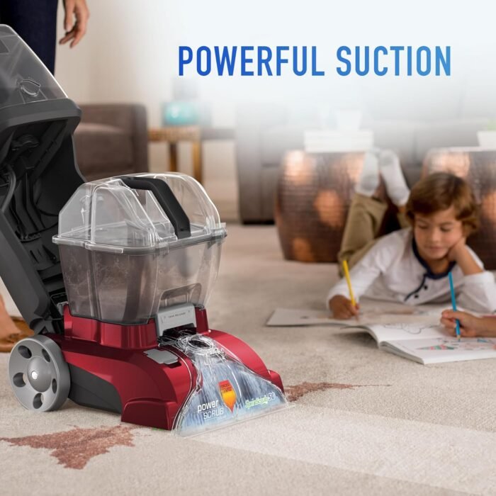 Hoover PowerScrub Deluxe Carpet Cleaner Machine for Carpet and Upholstery, Deep Cleaning Carpet Shampooer Machine with Multi-Purpose Tools, Pair with Hoover Carpet Cleaner Solution - Image 2