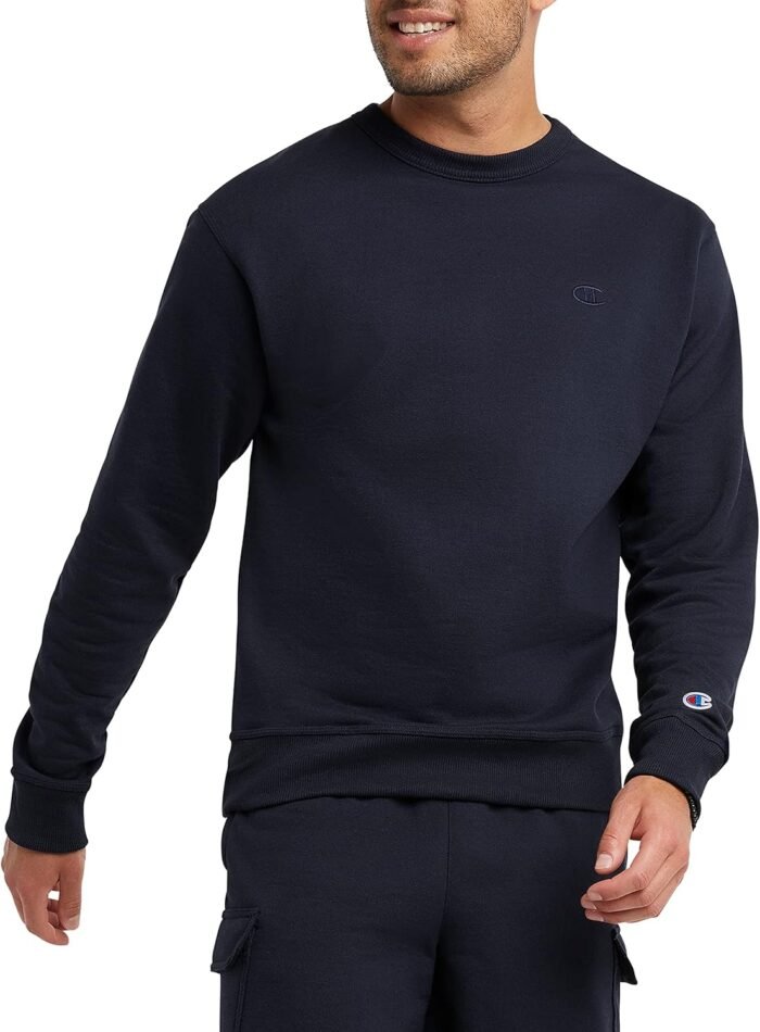 Champion Men's Crewneck, Powerblend Fleece Sweatshirt, Crewneck Sweatshirts (Reg. Or Big & Tall)