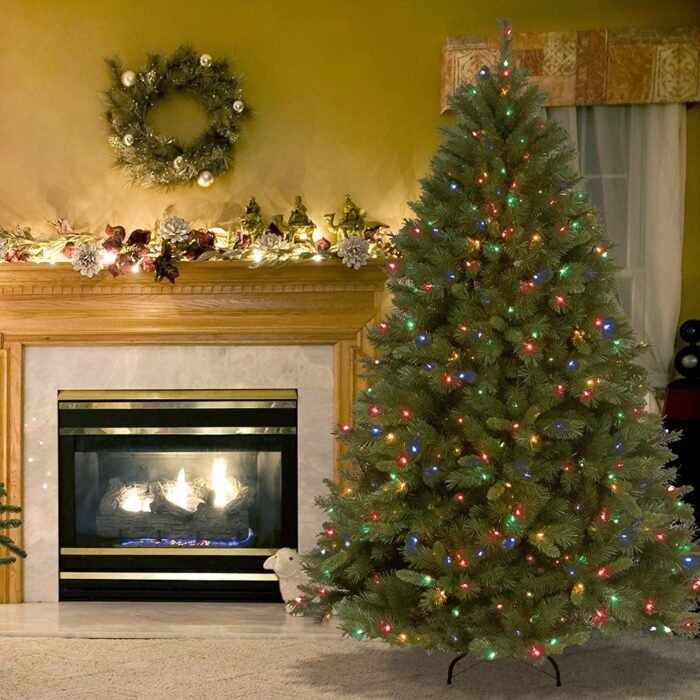 National Tree Company Pre-lit Artificial Christmas Tree - Includes Pre-strung Multi-Color Lights and Stand - Winchester Pine - 7.5 ft - Image 6