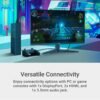 Dell G2725D Gaming Monitor - 27-inch QHD (2560x1440) up to 180 Hz, 2ms Response time, 99% RGB Display, DisplayPort/HDMI Connectivity, AMD FreeSync, Comfortview, Tilt Adjustable - Black - Image 7