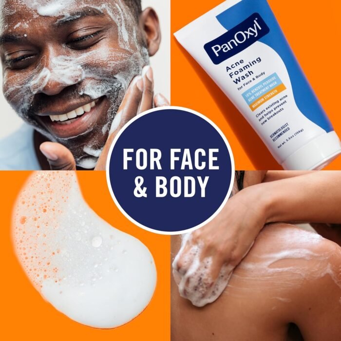 PanOxyl Acne Foaming Wash Benzoyl Peroxide 10% Maximum Strength Antimicrobial, 5.5 Oz - Image 6