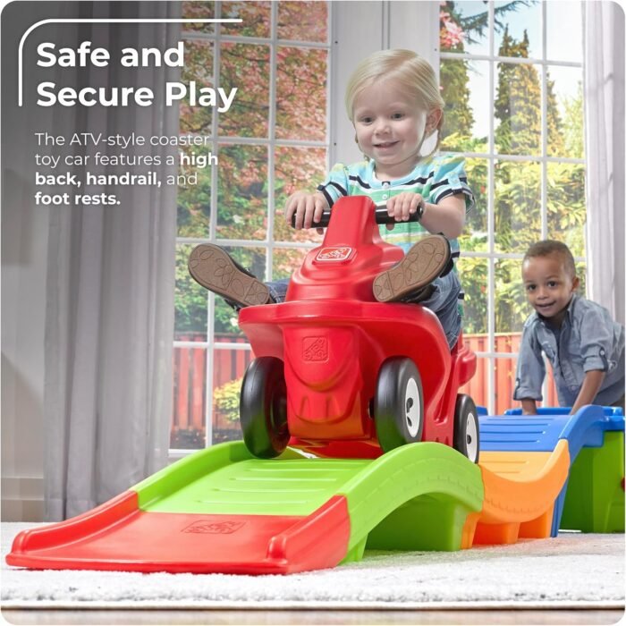Step2 Up & Down Roller Coaster Kids Ride On Toy, Push Car, Indoor/Outdoor Playset, Made of Durable Plastic, Max Weight 50 lbs., For Toddlers 2-5 Years Old, Multicolor - Image 2