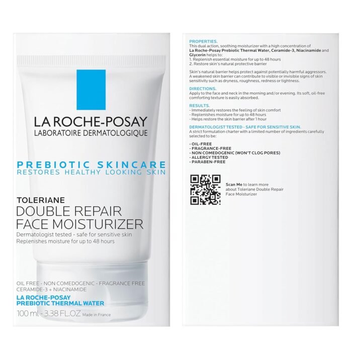 La Roche-Posay Toleriane Double Repair Face Moisturizer | Daily Moisturizer Face Cream with Ceramide and Niacinamide for All Skin Types | Oil Free | Fragrance Free - Image 9