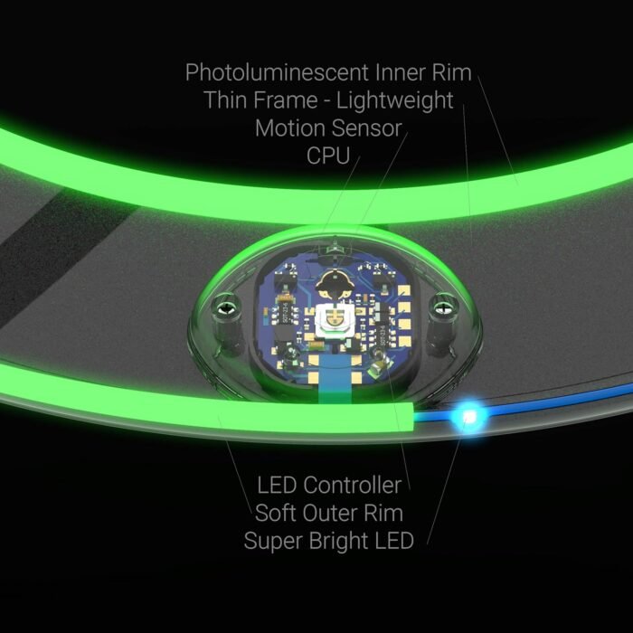 TOSY Flying Ring - 16 Million Color RGB or 12 LEDs, Super Bright, Lost Mode, Auto Light Up, Safe & Soft, Waterproof, Lightweight Frisbee, Birthday, Camping & Outdoor/Indoor Gift Toy for Boy/Girl/Kid - Image 2