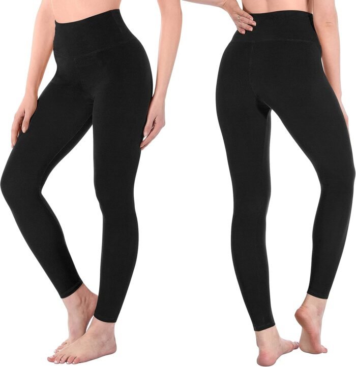 SINOPHANT High Waisted Leggings for Women - Full Length Capri Buttery Soft Yoga Pants for Workout Athletic - Image 2