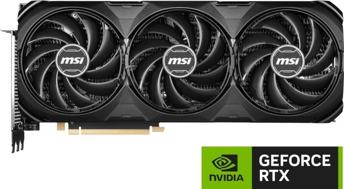 MSI GeForce RTX 4070 Ti Super 16G Ventus 3X Black OC Graphics Card (NVIDIA RTX 4070 Ti Super, 256-Bit, Extreme Clock: 2655 MHz, 16GB GDRR6X 21Gbps, HDMI/DP, Ada Lovelace Architecture) - Image 2