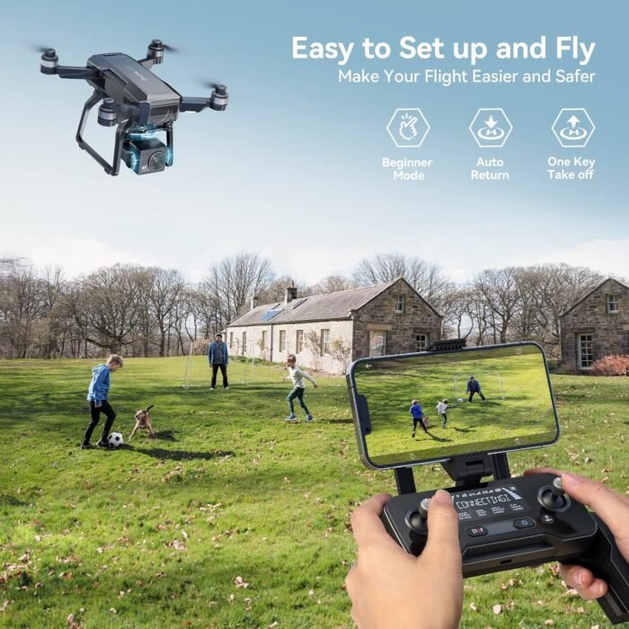 Bwine F7 GPS Drones with Camera for Adults 4K Night Vision, 3-Aix Gimbal, 2Mile Long Range, 75Mins Flight Time Professional Drone with 3 Battery, Auto Return+Follow Me+Fly Around+Beginner Mode for Kid - Image 6