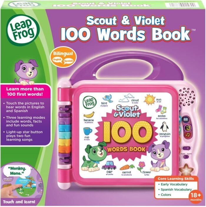 LeapFrog Scout and Violet 100 Words Book, Purple - Image 7