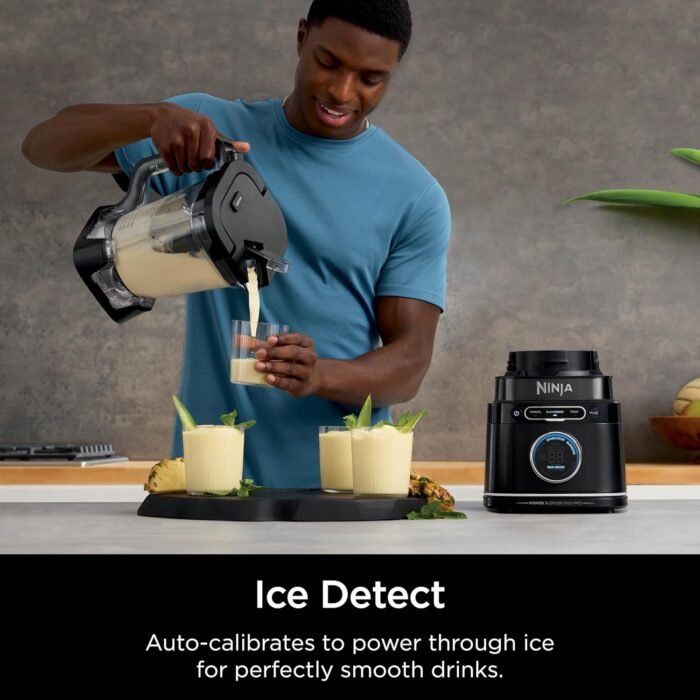 Ninja Detect Power Blender Pro + Personal Single-Serve, BlendSense Technology, For-Smoothies, Food and More, Compact Kitchen Countertop, 1800 P-Watts, 72 oz. Pitcher, (2) 24 oz. Cups, Black, TB301 - Image 4