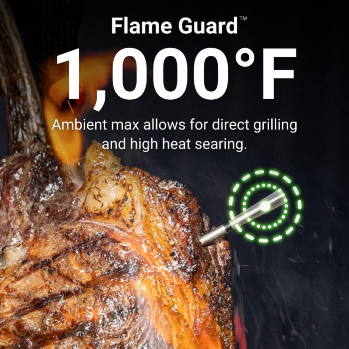 MEATER Pro: Smart Bluetooth Wireless Meat Thermometer Digital | 1000°F Heat Resistance | Long Range | Certified Accuracy | BBQ, Oven, Grill, Smoker, Air Fryer, Deep Fryer | 50+ Recipes in App - Image 2
