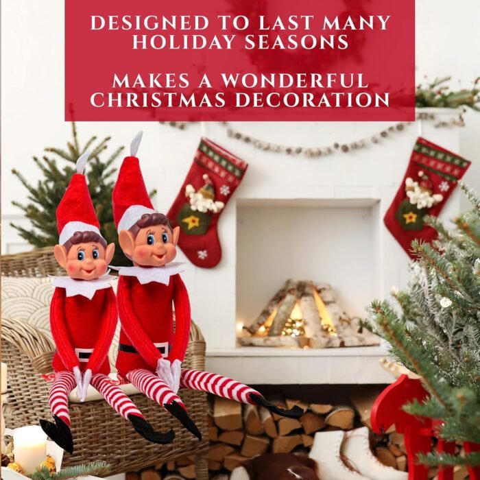 Christmas Elf Behaving Badly Plush Toy | Novelty Long Bendy Naughty Boy Christmas Elves Doll | 12 Inches - Image 9