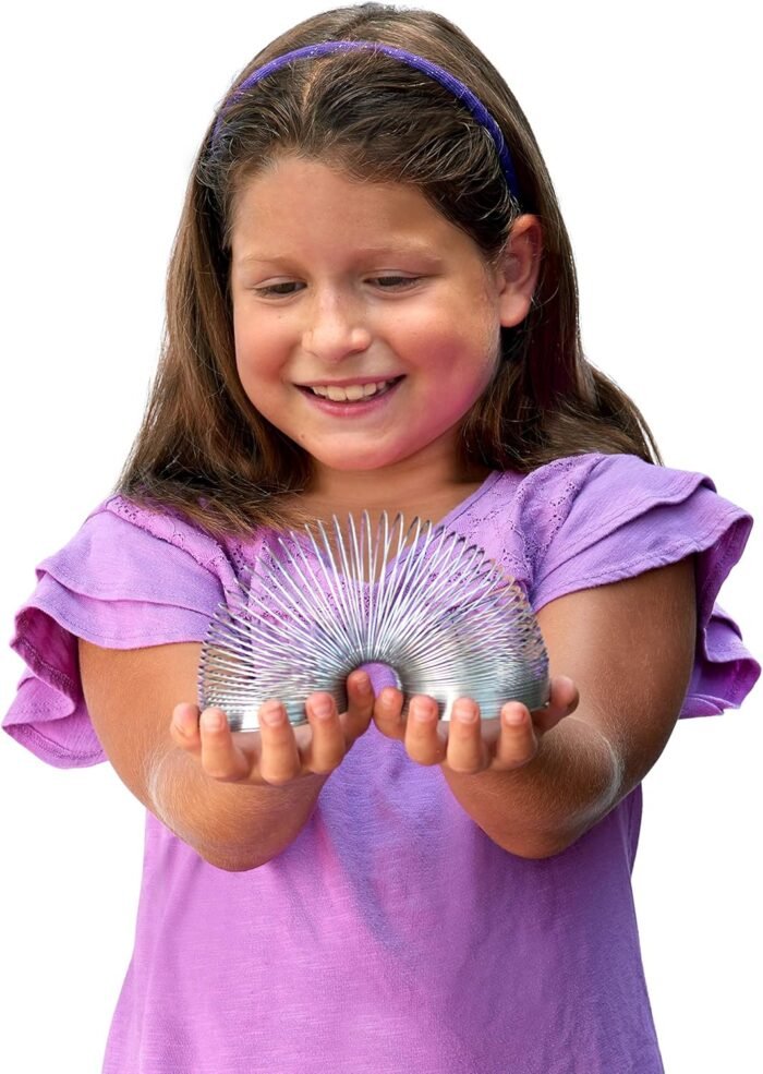 The Original Slinky Walking Spring Toy, 2.75-inch Diameter Metal Slinky, Fidget Toys - Image 2