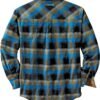 Legendary Whitetails Men's Buck Camp Flannel, Long Sleeve Plaid Button Down Casual Shirt, Corduroy Cuffs - Image 2