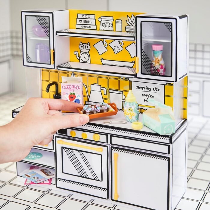 MGA's Miniverse Make It Mini Kitchen, Kitchen Playset, w/UV Light, Collectibles, DIY, Resin Play, Exclusive, Mystery Recipe, Mini Oven Mitts, NOT Edible, 8+ - Image 5