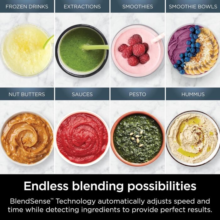 Ninja Detect Power Blender Pro + Personal Single-Serve, BlendSense Technology, For-Smoothies, Food and More, Compact Kitchen Countertop, 1800 P-Watts, 72 oz. Pitcher, (2) 24 oz. Cups, Black, TB301 - Image 2