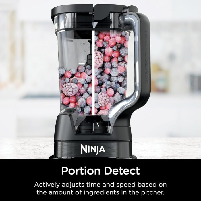 Ninja TB401 Detect Kitchen System Power Blender + Processor Pro, BlendSense Technology, Blender, Chopping & Smoothies, 1800 Peak Watts, 72 oz. Pitcher, 64 oz. Food Processor, 24 oz. To-Go Cup, Black - Image 5