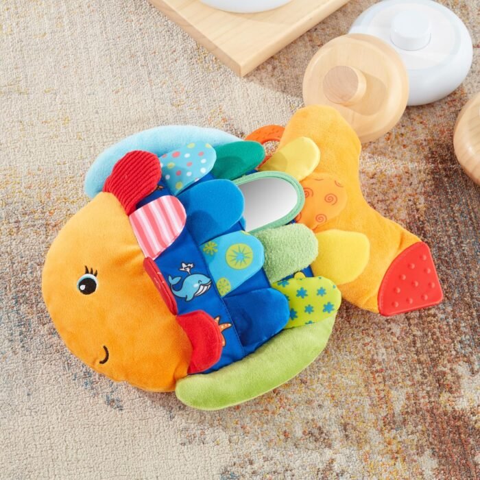 Melissa & Doug Flip Fish Soft Baby Toy Sensory Tummy Time Toys, Soft Fabric Tag Toy For Babies, Infants - Image 8