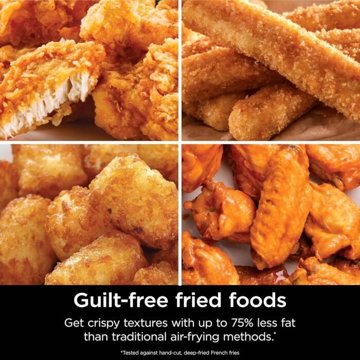 Ninja Air Fryer Pro 4-in-1 with 5 QT Capacity, Air Fry, Roast, Reheat, Dehydrate, Air Crisp Technology with 400F for hot, crispy results in just minutes, Nonstick Basket & Crisper Plate, Grey, AF141 - Image 8