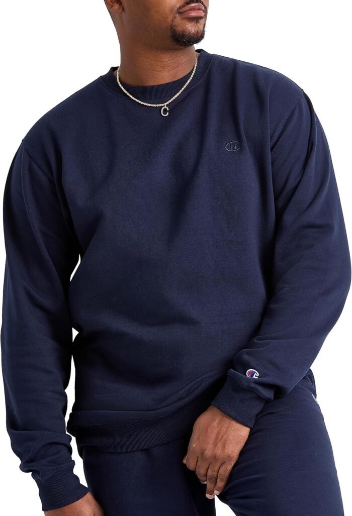 Champion Men's Crewneck, Powerblend Fleece Sweatshirt, Crewneck Sweatshirts (Reg. Or Big & Tall) - Image 4