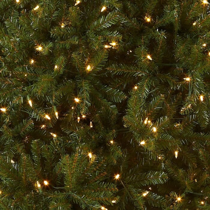 National Tree Company Pre-Lit Artificial Full Christmas Tree, Green, Dunhill Fir, Dual Color LED Lights, Includes Stand, 10 Ft - Image 2
