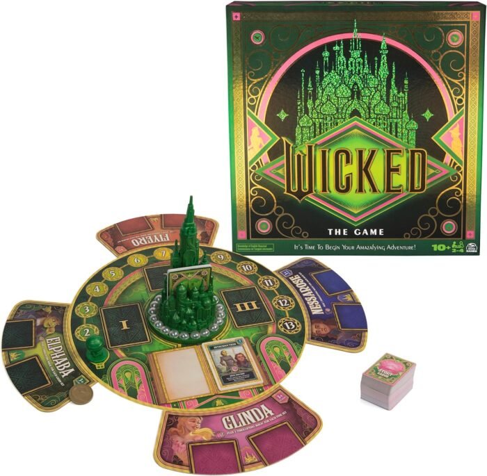 Spin Master Games, Wicked The Game, Based on New Movie Wicked, Strategy Game, Kids Games, Family Game Night, for Fans of Musicals Ages 10+