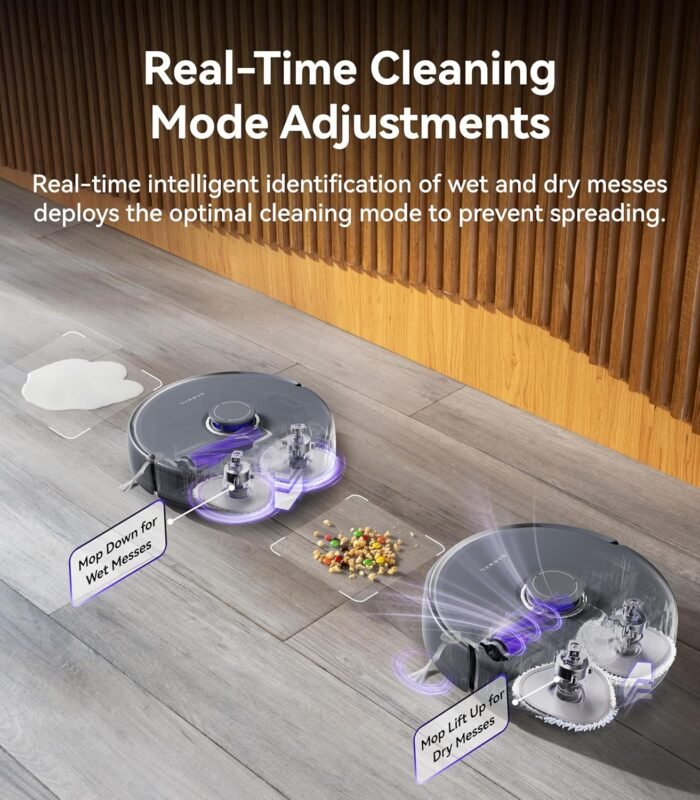 NARWAL Freo Z Ultra Robot Vacuum and Mop Combo, Dual RGB Cameras and Chips, AI Avoidance, 12000Pa Suction, Real-Time Decisions, Adaptive Hot-Water Self Wash & Self Emptying, Pet Hair, Quiet, Grey - Image 8