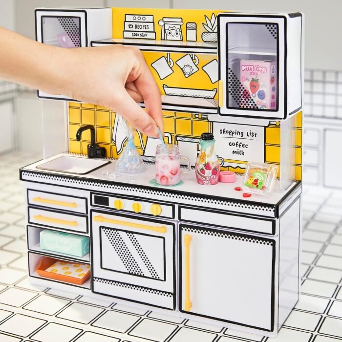 MGA's Miniverse Make It Mini Kitchen, Kitchen Playset, w/UV Light, Collectibles, DIY, Resin Play, Exclusive, Mystery Recipe, Mini Oven Mitts, NOT Edible, 8+ - Image 7