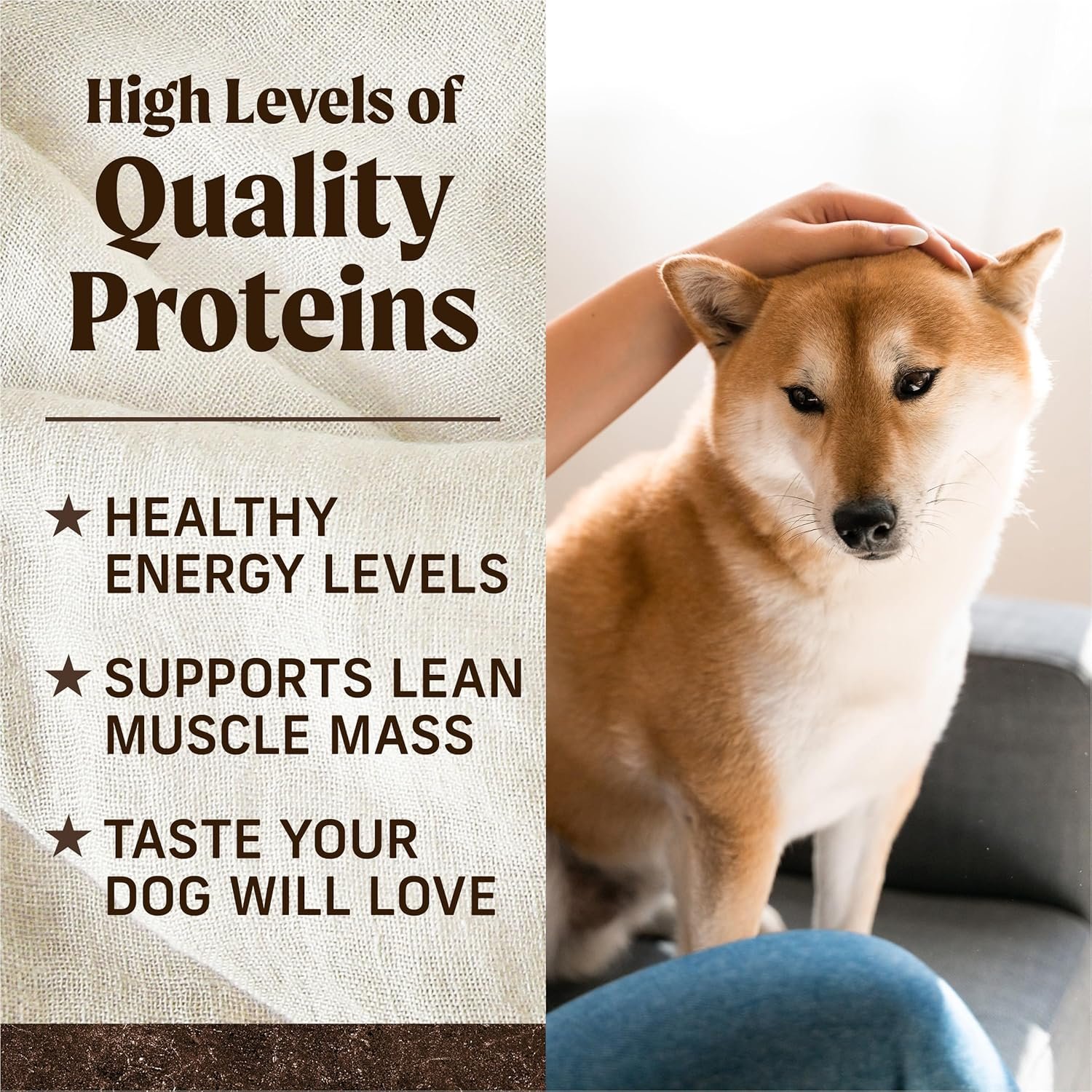 Merrick Premium Grain Free Dry Adult Dog Food, Wholesome And Natural Kibble, Real Texas Beef And Sweet Potato - 22.0 lb. Bag - Image 8