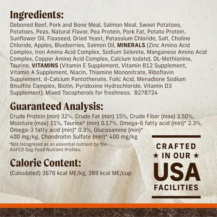 Merrick Premium Grain Free Dry Adult Dog Food, Wholesome And Natural Kibble, Real Texas Beef And Sweet Potato - 22.0 lb. Bag - Image 5