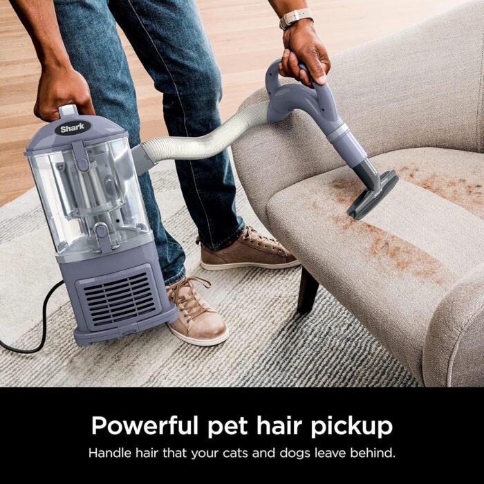 Shark NV352 Navigator Lift Away Upright Vacuum, Hepa Filter, Anti-Allergen Technology, Swivel Steering, Ideal for Carpet, Stairs, & Bare Floors, with Wide Upholstery & Crevice Tools, Lavender - Image 4