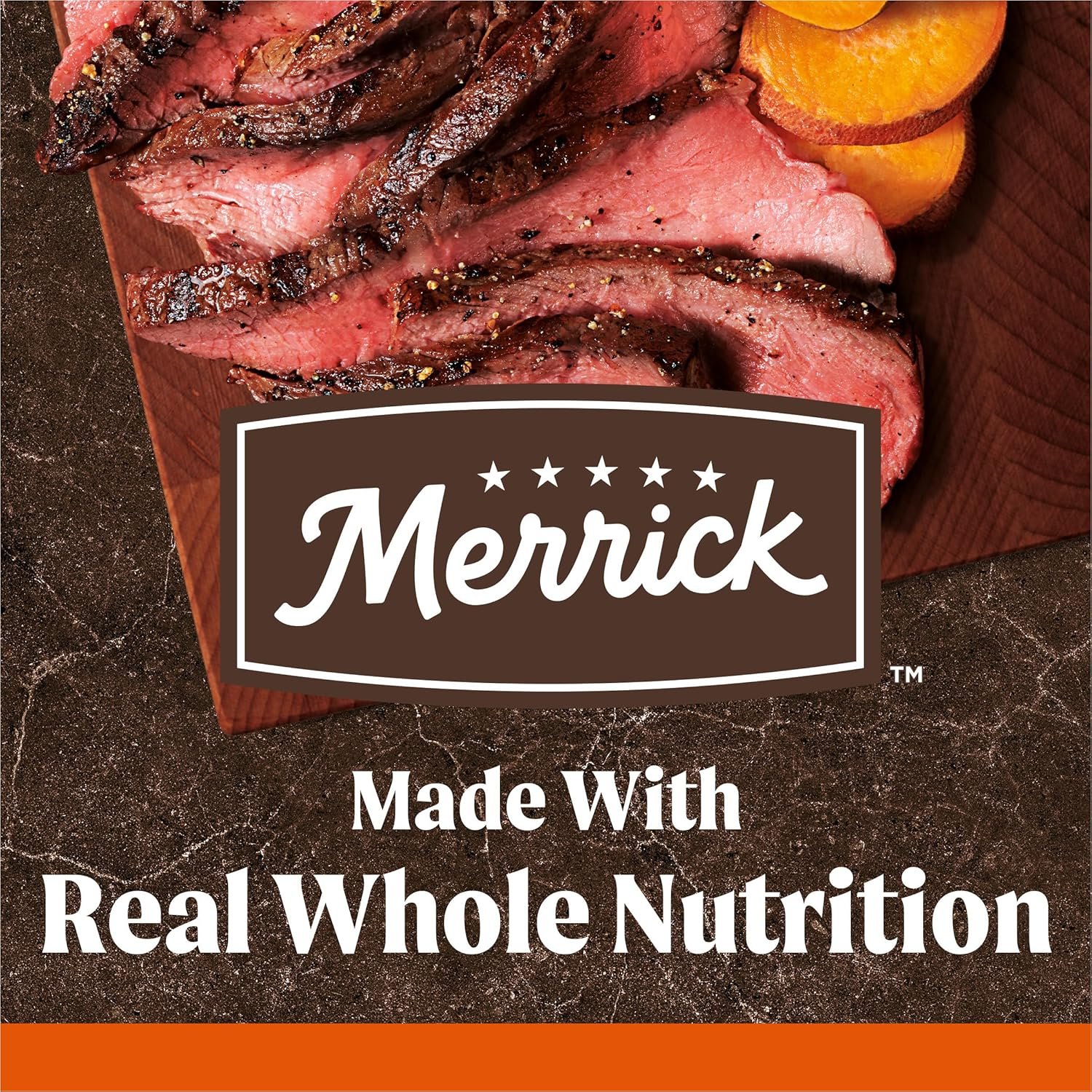 Merrick Premium Grain Free Dry Adult Dog Food, Wholesome And Natural Kibble, Real Texas Beef And Sweet Potato - 22.0 lb. Bag - Image 3