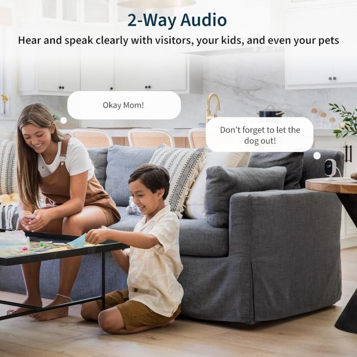 Arlo Essential Security Camera 2K | Indoor Only| 2nd Gen | Baby Monitor & Pet Camera | Wired Automated Privacy Shield, 2-Way Audio, Night Vision, Live Stream, Motion Alerts & Notifications White,1 Cam - Image 7