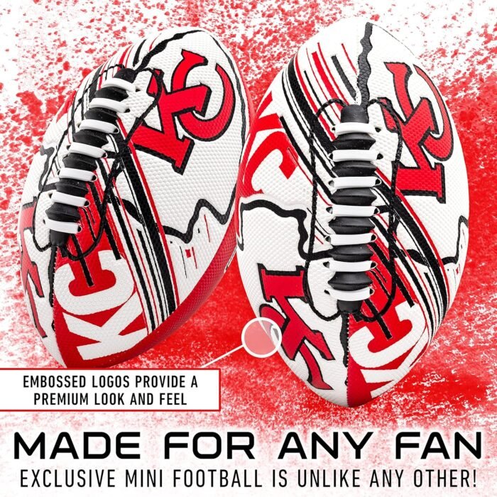 Franklin Sports NFL Team Footballs - Youth Mini Footballs for All NFL Teams - Kids Junior 8.5" Football + Air Pump Sets - Official NFL Licensed Footballs - Image 2