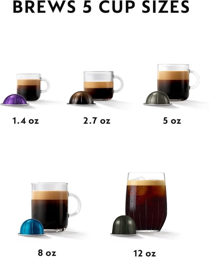 Nespresso Vertuo Pop+ Coffee and Espresso Maker by Breville, Aqua Mint - Image 5