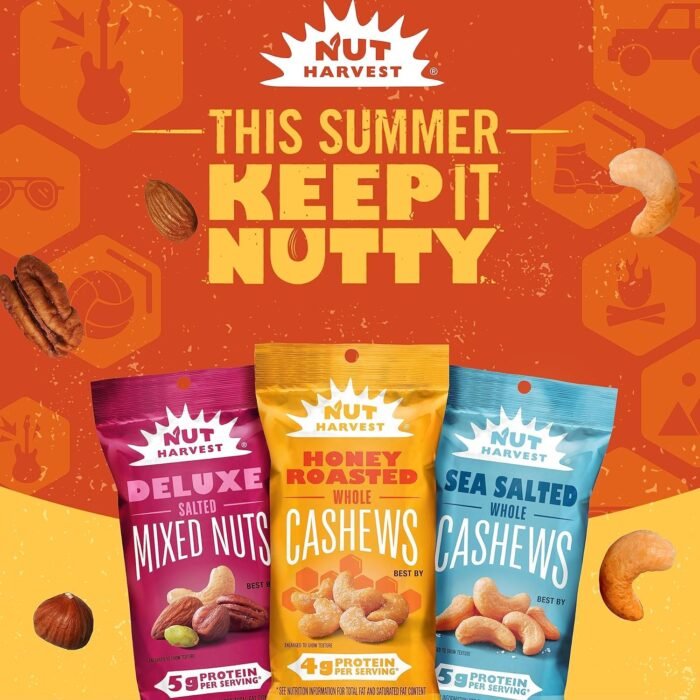 Nut Harvest, Honey Roasted Peanuts,1.375 oz Bag, (36 Pack) - Image 3