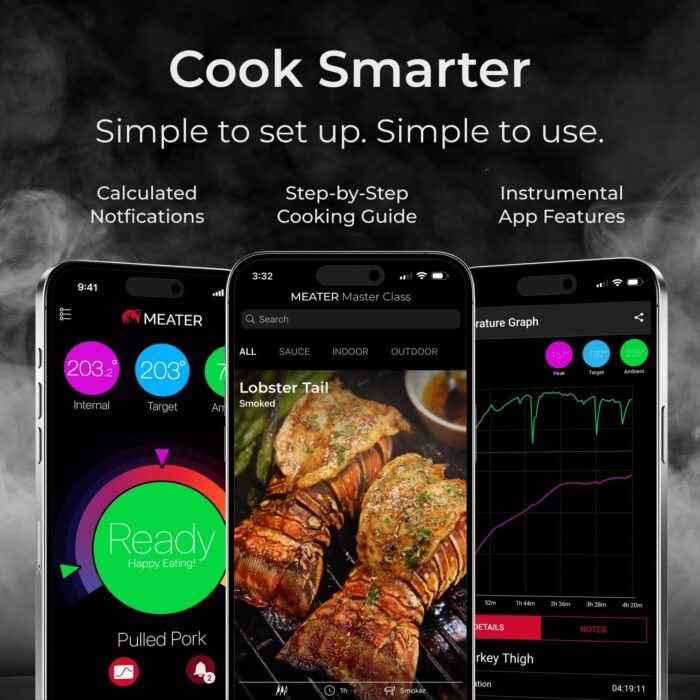 MEATER Pro XL Wireless Smart Meat Thermometer - 4 Multi-Sensor Probes, Bluetooth & WiFi, 1000°F Heat Resistance, Certified Accuracy for BBQ, Oven, Grill, Smoker, Air Fryer, Deep Fryer, Sous Vide - Image 2