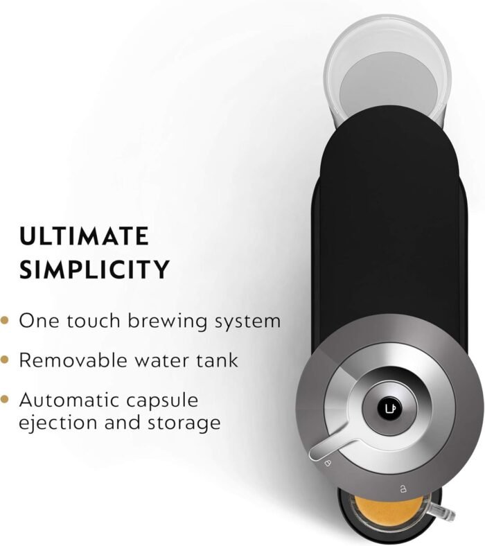 Nespresso Vertuo Next Coffee and Espresso Machine by De'Longhi, Dark Grey, Compact, One Touch to Brew, Single-Serve Coffee Maker and Espresso Machine - Image 5