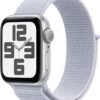 Apple Watch SE (2nd Gen) [GPS 40mm] Smartwatch with Aluminum Case with Silver Sport Loop. Fitness & Sleep Tracker, Crash Detection, Heart Rate Monitor, Retina Display, Carbon Neutral