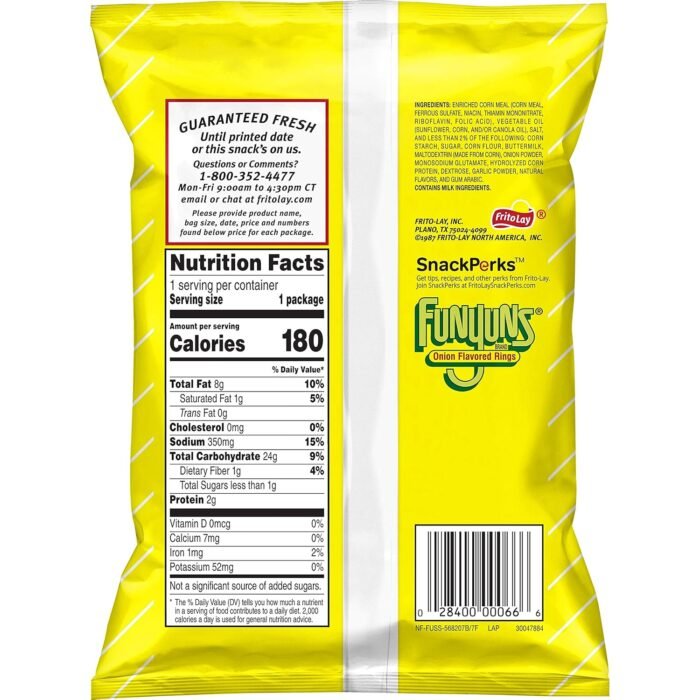 Funyuns Onion Flavored Rings, Original, 1.25 Ounce (Pack of 64) - Image 3