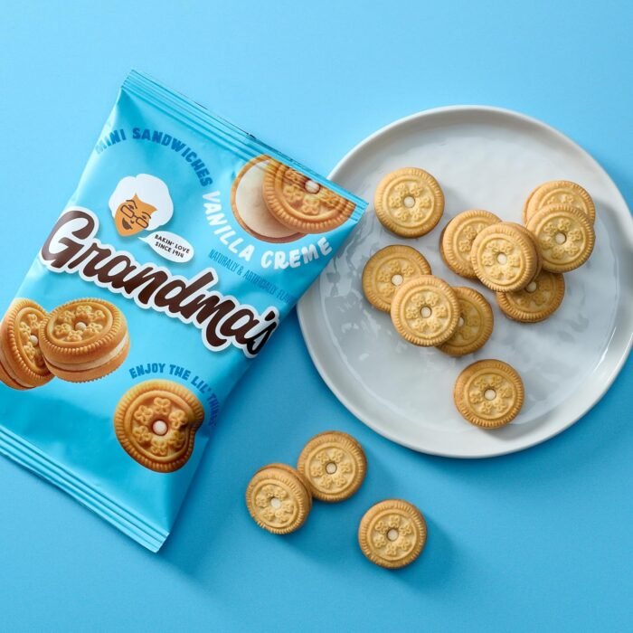 Grandma's Cookies, Mini Sandwich Crèmes Vanilla, 2.12 Ounce (Pack of 60) - Image 4