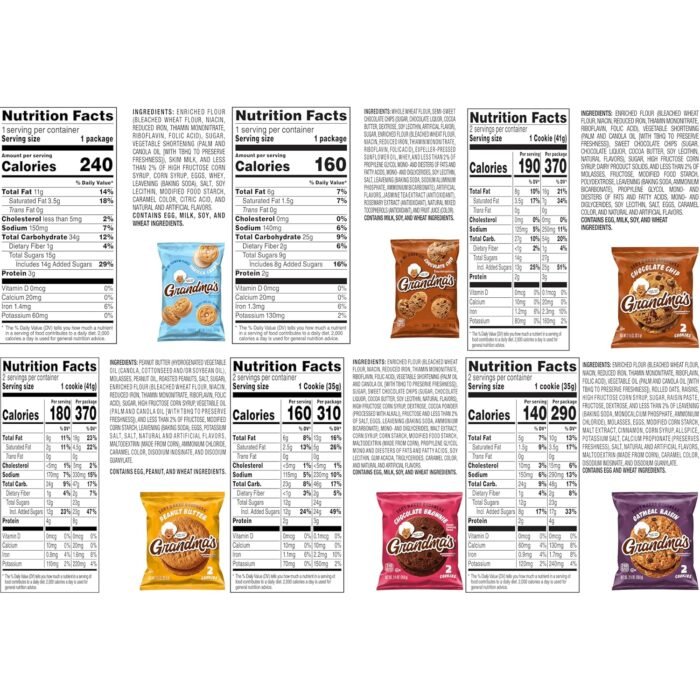 Grandma's Cookies, Variety Pack, (Pack of 30) - Image 6