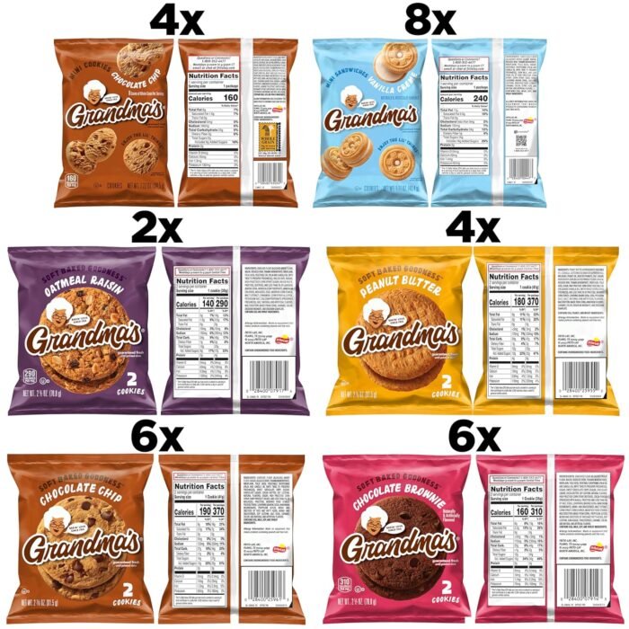 Grandma's Cookies, Variety Pack, (Pack of 30) - Image 2